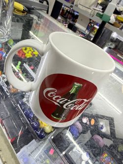 Vintage Coca-Cola Classic Bottle Graphic White Ceramic Coffee Mug