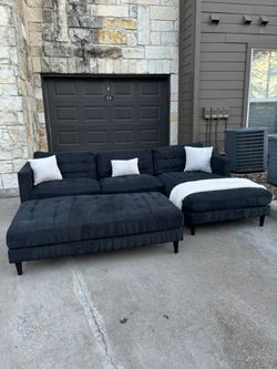 Dark Gray Oversized Sectional