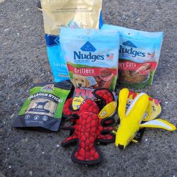 Puppy Treats, Food And Toys 