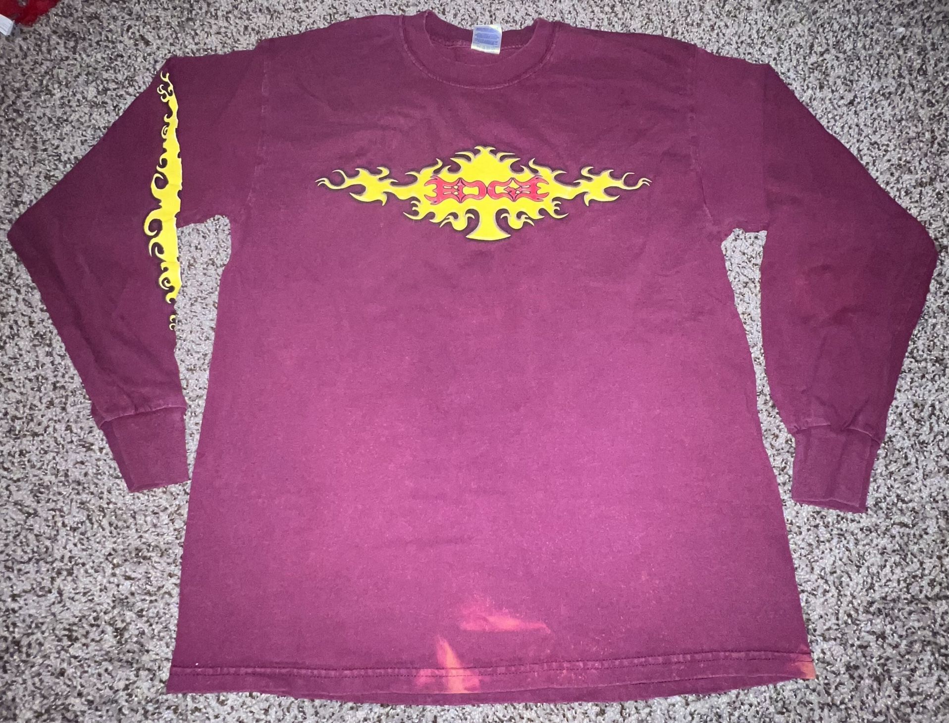 Vintage The Edge WWE Large T-Shirt Adam Copeland AEW Double Sided Long Sleeve