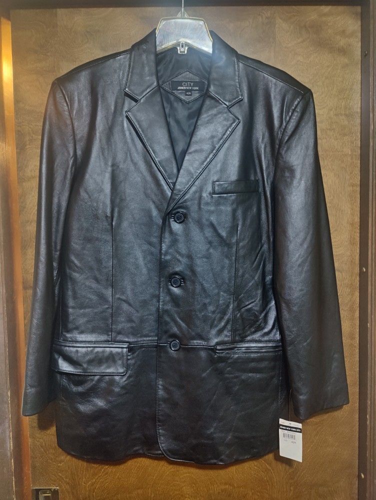 New Leather Blazer