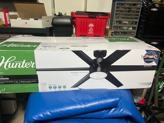 Indoor/outdoor fan with light kit and wall controller