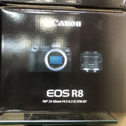 Canon EOS R8 Mirrorless Camera With RF 24-50mm F/4.5-6.3 IS STM Lens Kit Brand New Limited Time Sale 