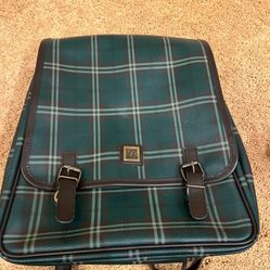 Green Women’s Plaid Backpack