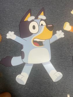 4-piece Bluey Die-Cut Decorations