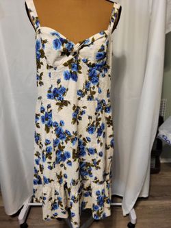 Ann Taylor Blue Floral Dress