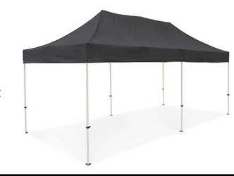 Aluminum Frame 40MM Canopy - 10 x 20', Black 800D Oxford Canvas PVC waterproof with removable walls