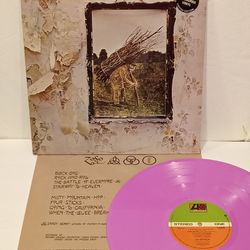 Led Zeppelin IV (1971) Lilac Limited Edition Coloured Vinyl Record Original UK Press  K 50008