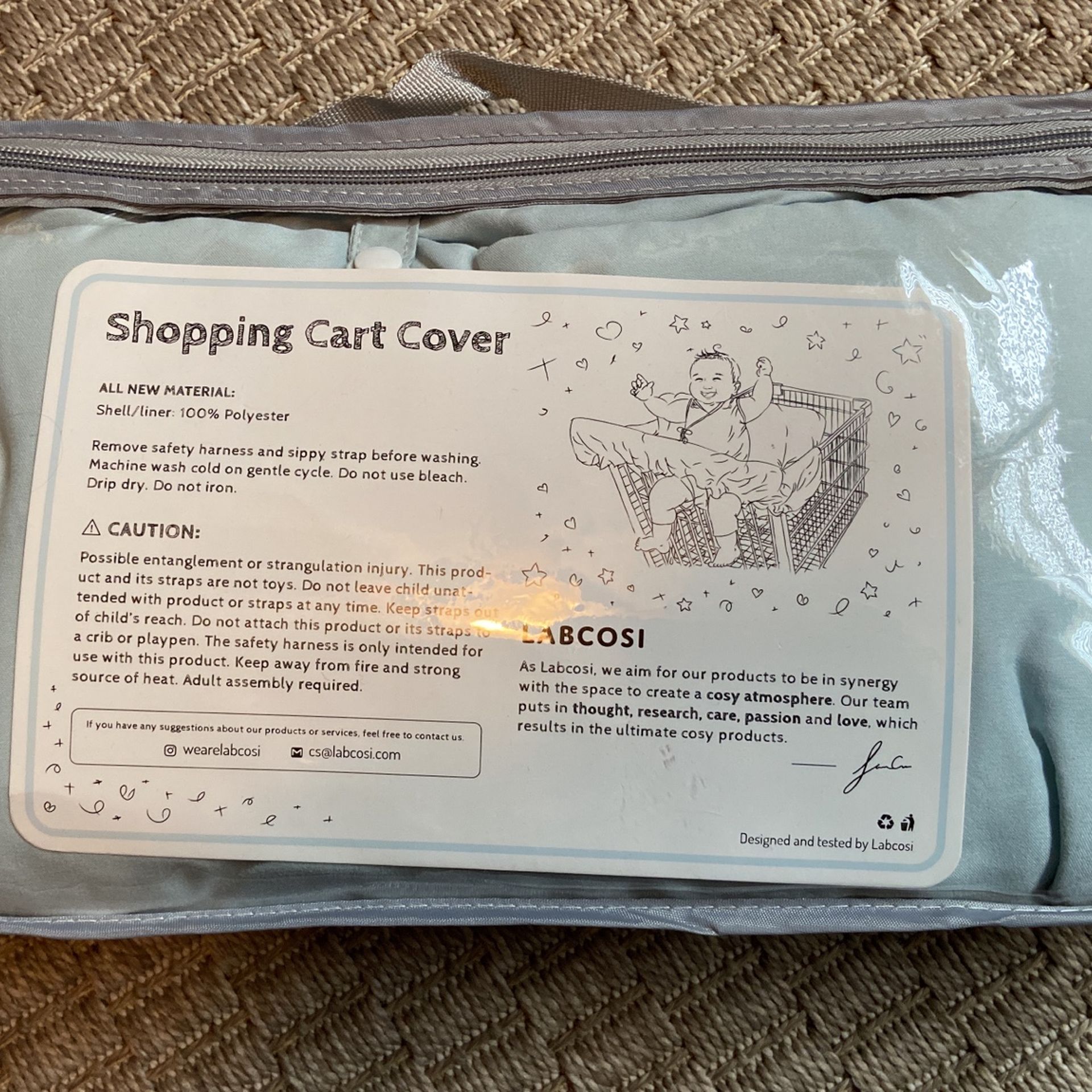 Labcosi Shopping Cart Cover