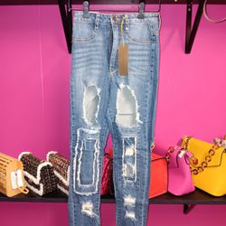 Denim Distressed Jeans