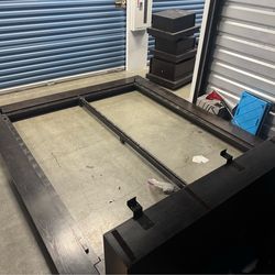 Cal king bed frame and night stand