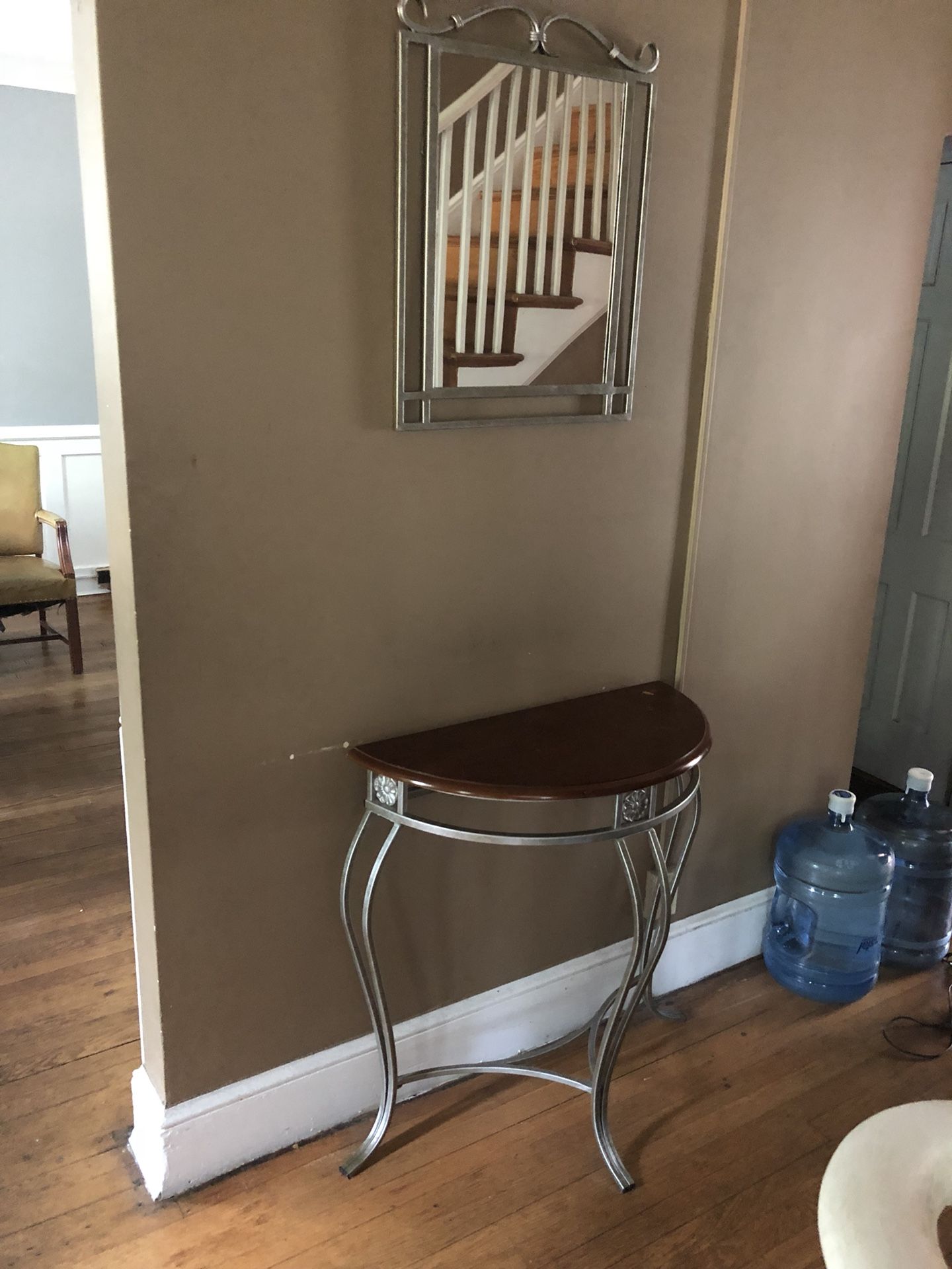 Mirror and hallway table