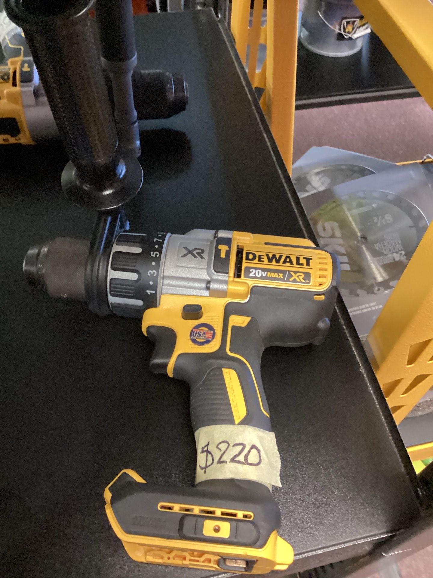 Dewalt 20v XR Brushless 1/2 Hammer Drill 3-Speed (Tool-Only) $220