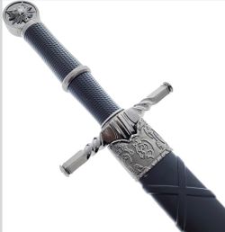 Wolf Steel Blade Silver Sword Style Medieval Dagger