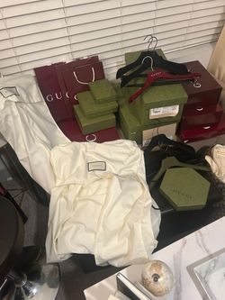 Authentic Gucci Boxes, Bags, Hangers