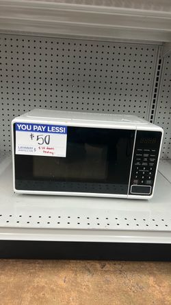White Countertop Microwave
