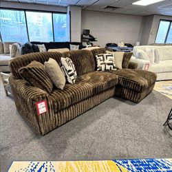 Midnight-Madness Chocolate 2-Piece RAF Sectional