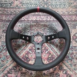Omp Racing Steering Wheel Black and Red