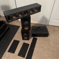 Klipsch Speakers And Denon Receiver