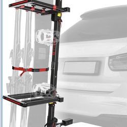 Tyger Auto holding hitch mounted ski/snowboard rack