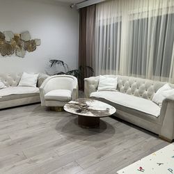 Tov Furniture Velvet Sofa Set