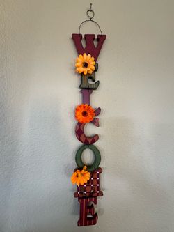 Fall “Welcome” Wall sign