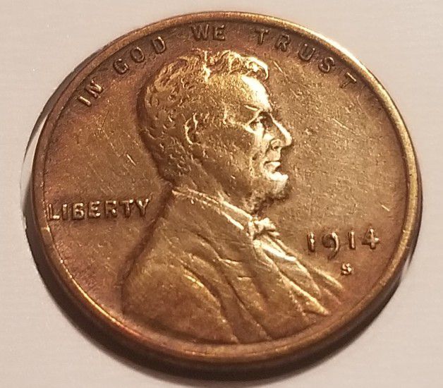 High grade Condition 1914 S Lincoln cent 