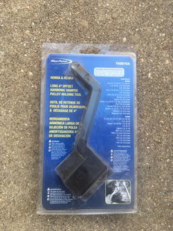 Honda and Acura long 4inch harmonic damper pulley holding tool
