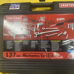 New 137 Piece Mechanics Tool Set, Never Used  (Retails on Amazon For $189) 