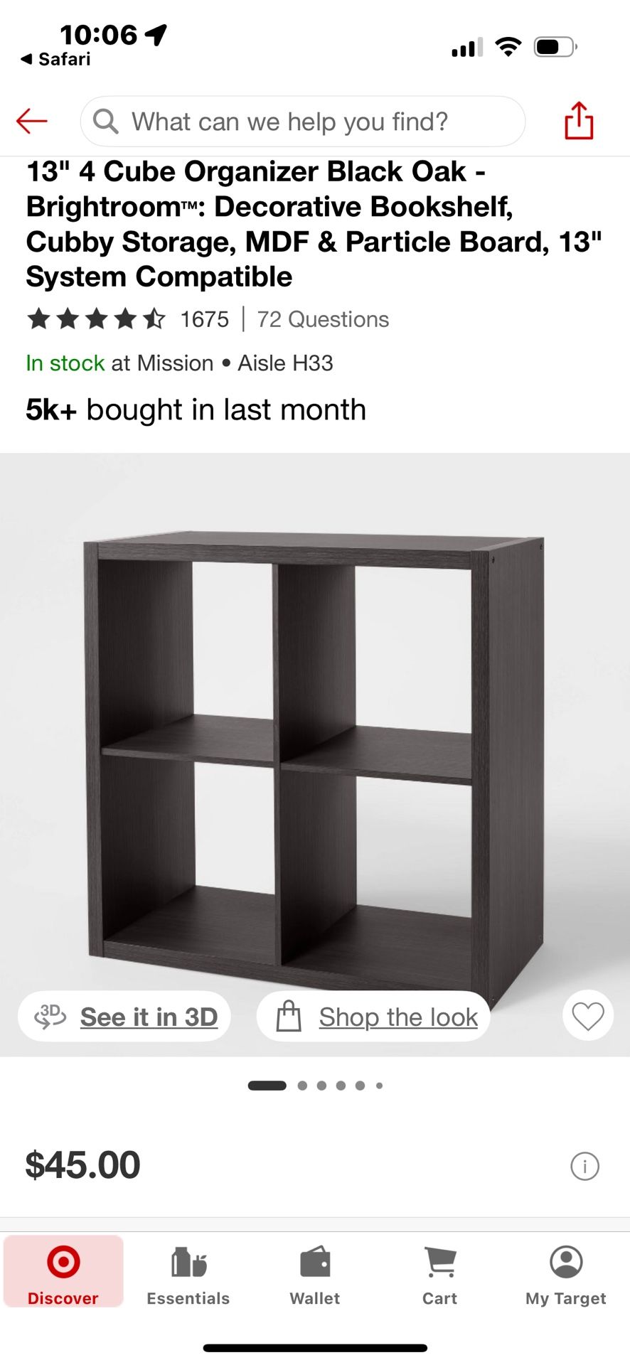 4 Cube shelf