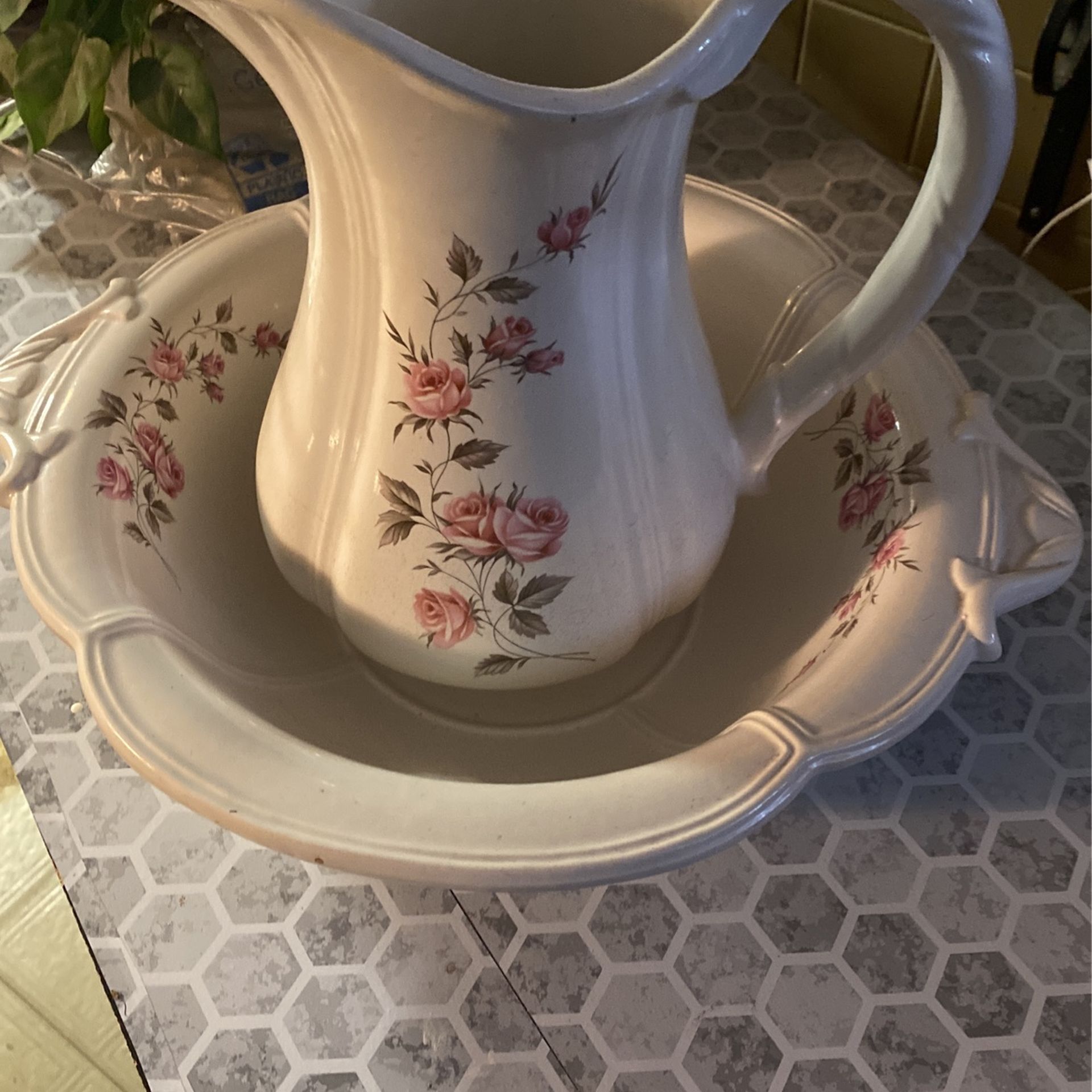 Vintage Bowl and Pitcher