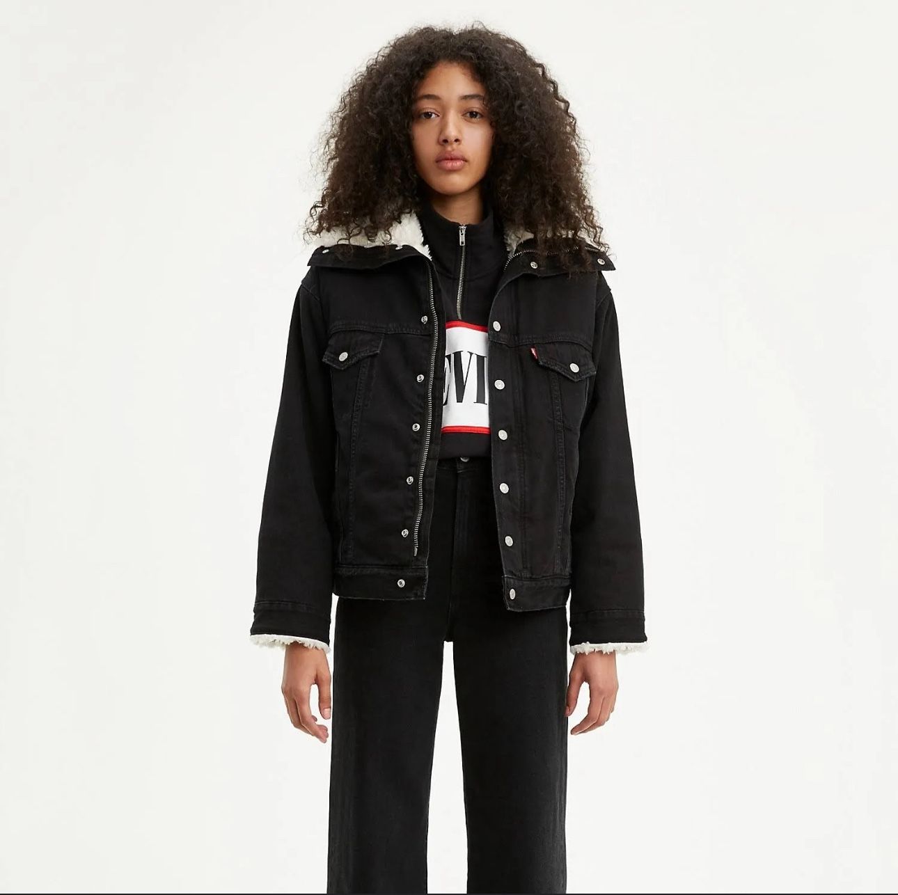 Levi's Dad Sherpa Parka Women's Size Small