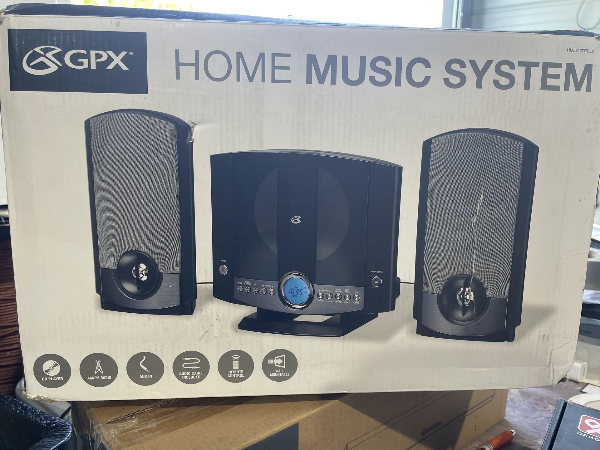 Manual Hm3817dt Am Fm Cd Stereo GPX Home Music System With Remote