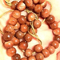 🌸2 items for $30 ❤️ Strand Of 5mm Goldstone Beads
