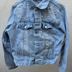 Pearl denim jacket