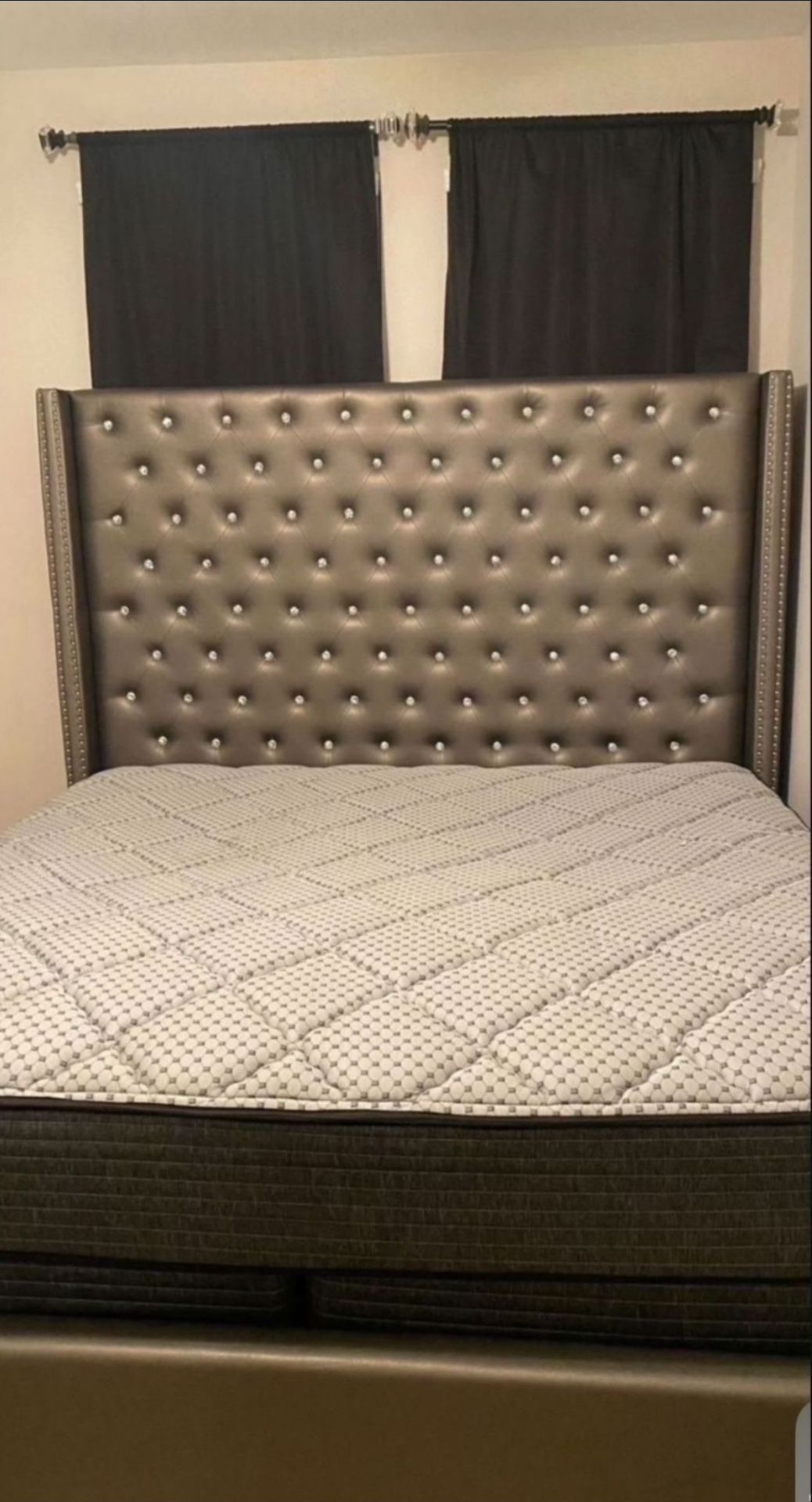 King Size Upholstered Bed Frame