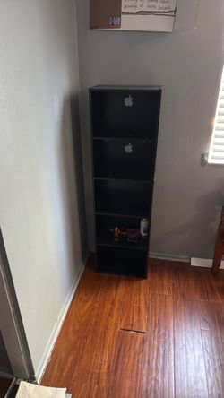 Black 5-Shelf Bookcase