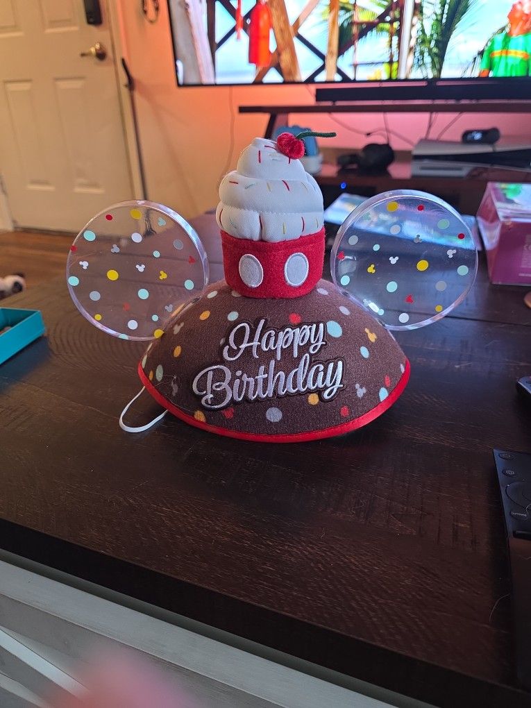 Happy Birthday Micky Ears/hat