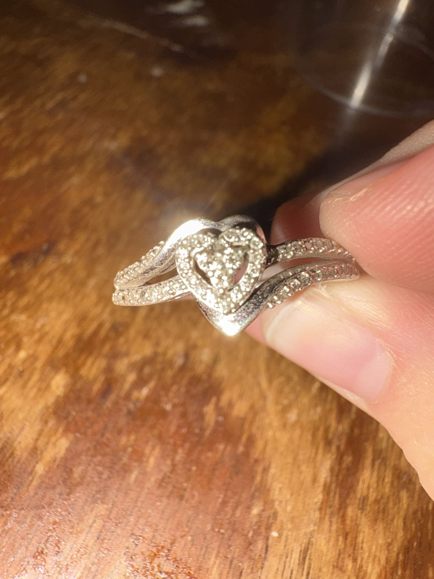 Sterling silver diamond Ring