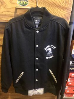 Primitive Vultures letterman wool jacket