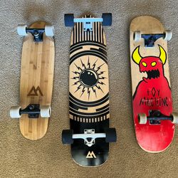 Longboards and Skateboard