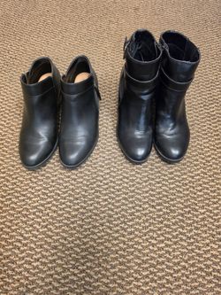 Women Black Boots Size 7 1/2