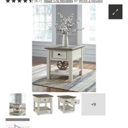 Pair of Ashley Bolanburg End Tables (2) 