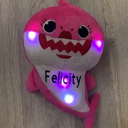 Personalized Singing LED Light Plush Toys Music Doll English Song Toy Gift