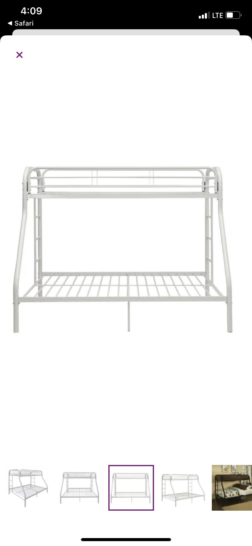 Twin Over Full Bunk Bed