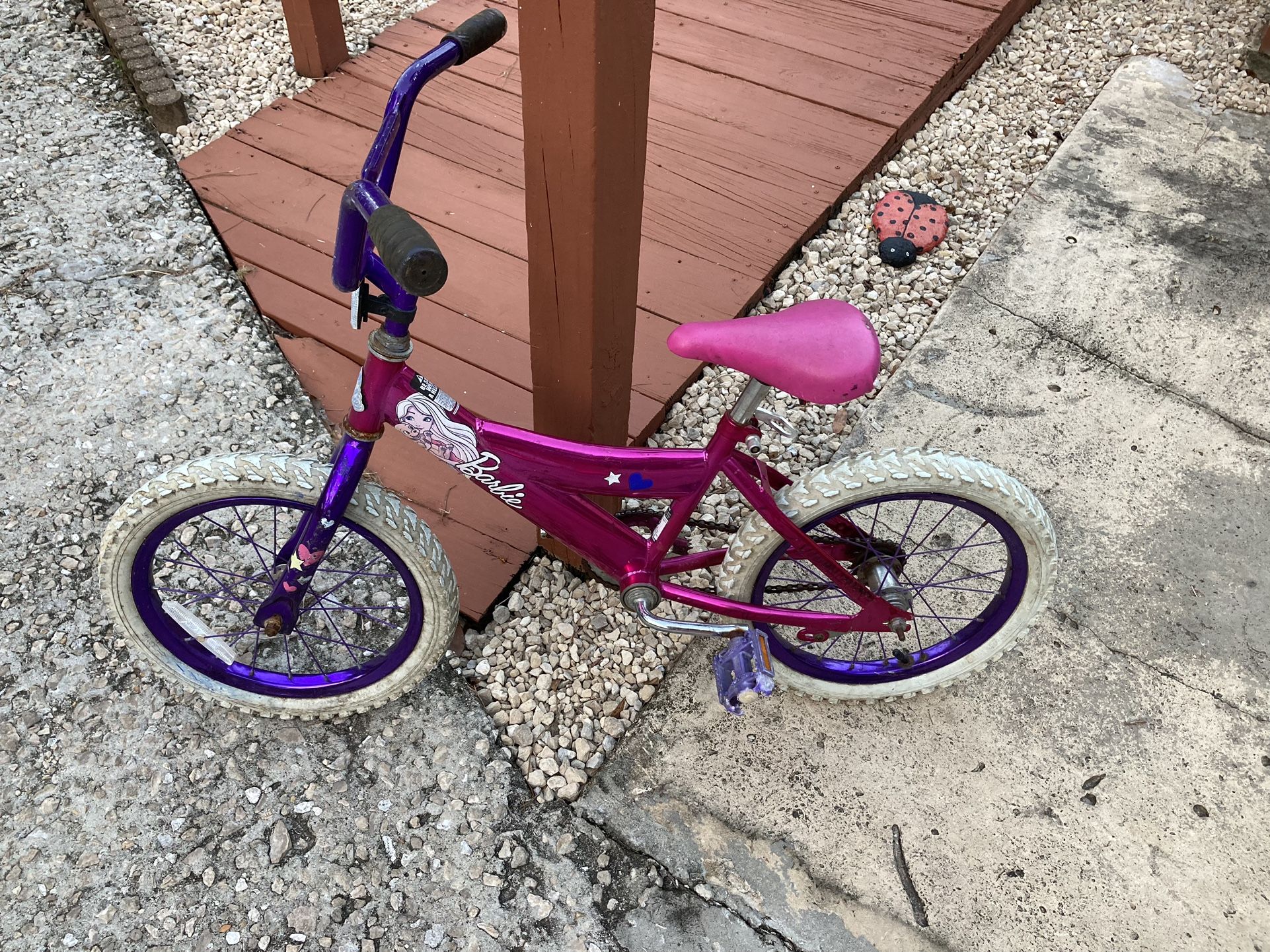12” Girls Barbie Bike