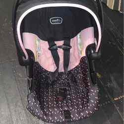 Infant Pink,black Car seat 