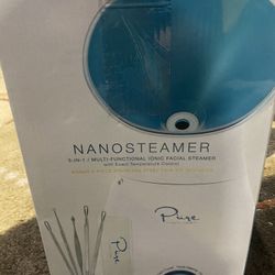 NanoSteamer Large 3-in-1 Nano Ionic Facial Steamer with Precise Temp Control - 30 Min Steam Time - Humidifier - Unclogs Pores - Blackheads - Spa Quali