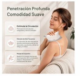 Rascador muscular eléctrico con 3 niveles de calefacción y 3 niveles de vibración, herramienta de masaje corporal Gua Sha para tejido profundo, regalo