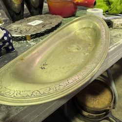 Oval Silver Tray